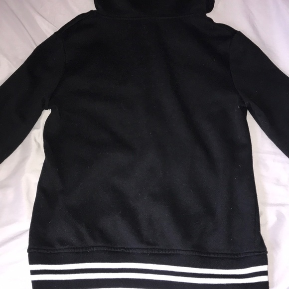 BLACK ZIP UP SWEATER WITH #86 - Picture 3 of 3